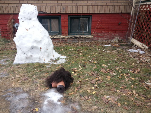It could be worse -- snowpeople, apparently, do not make vitamin D with sunshine.