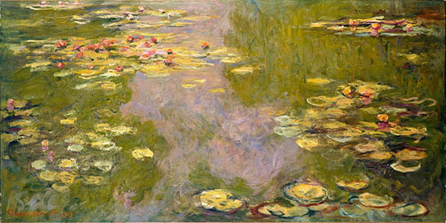Monet's Nymphéas in 1919, via wikipedia.